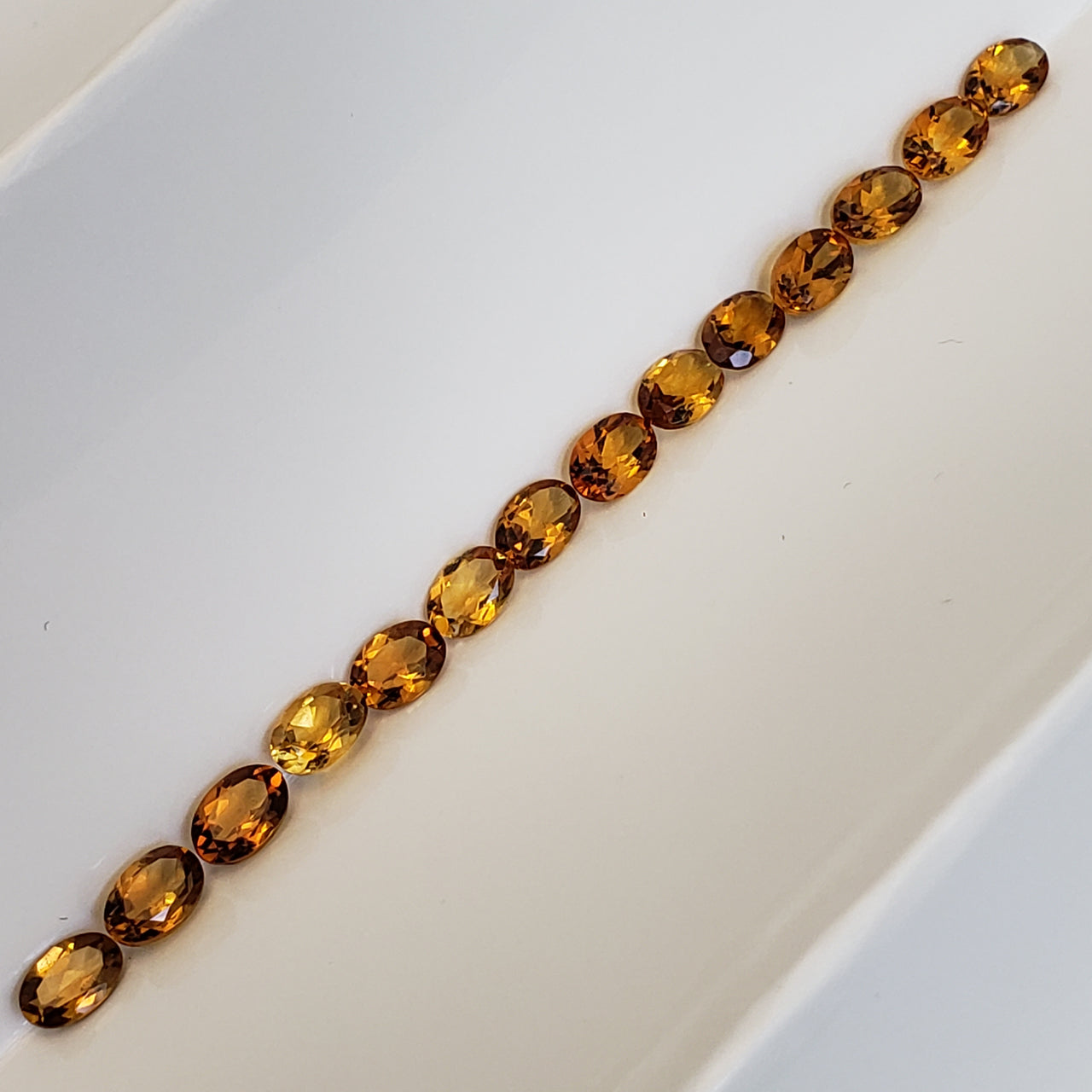 Natural AAA quality Oval Madeira Citrine Faceted 6x4mm each