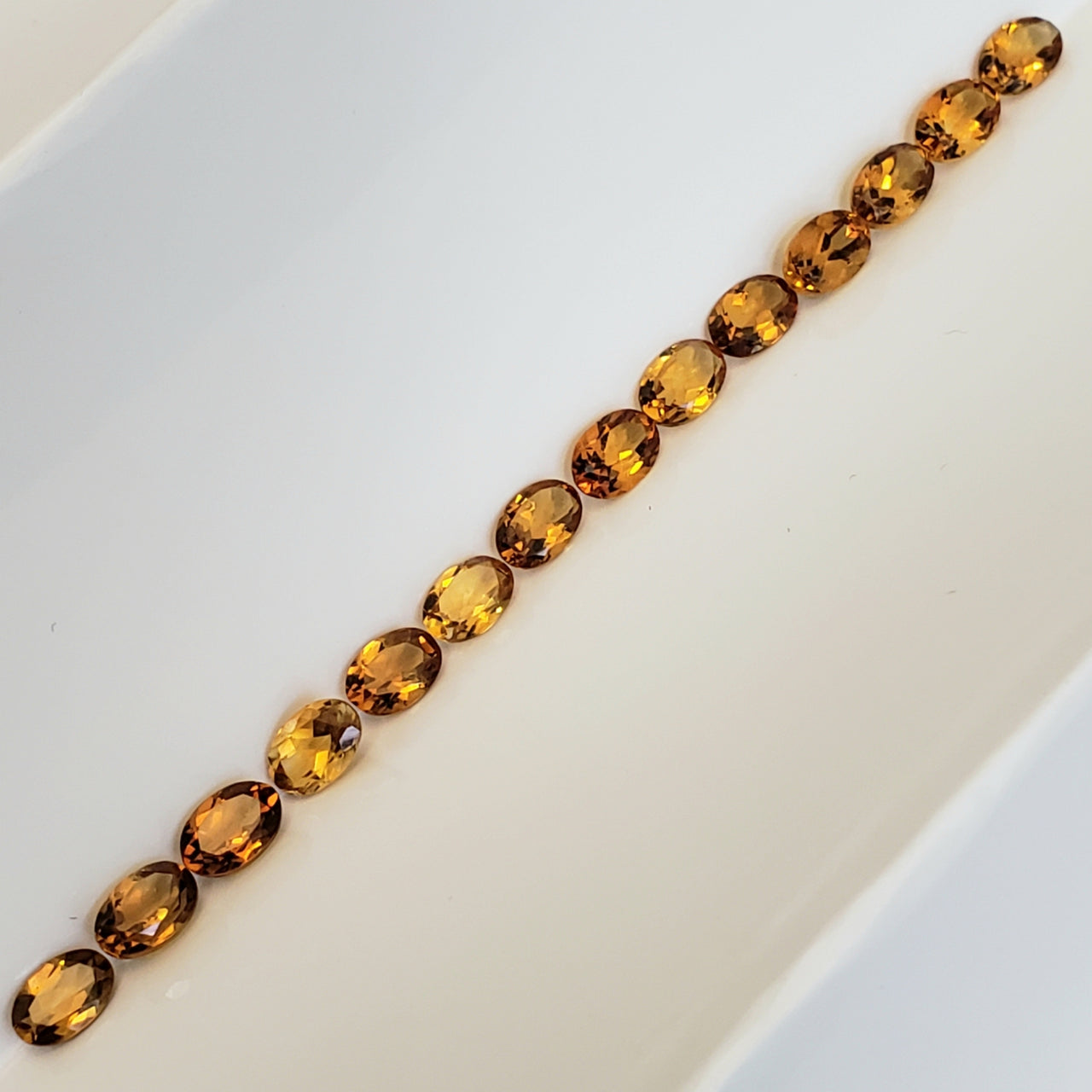 Natural AAA quality Oval Madeira Citrine Faceted 6x4mm each