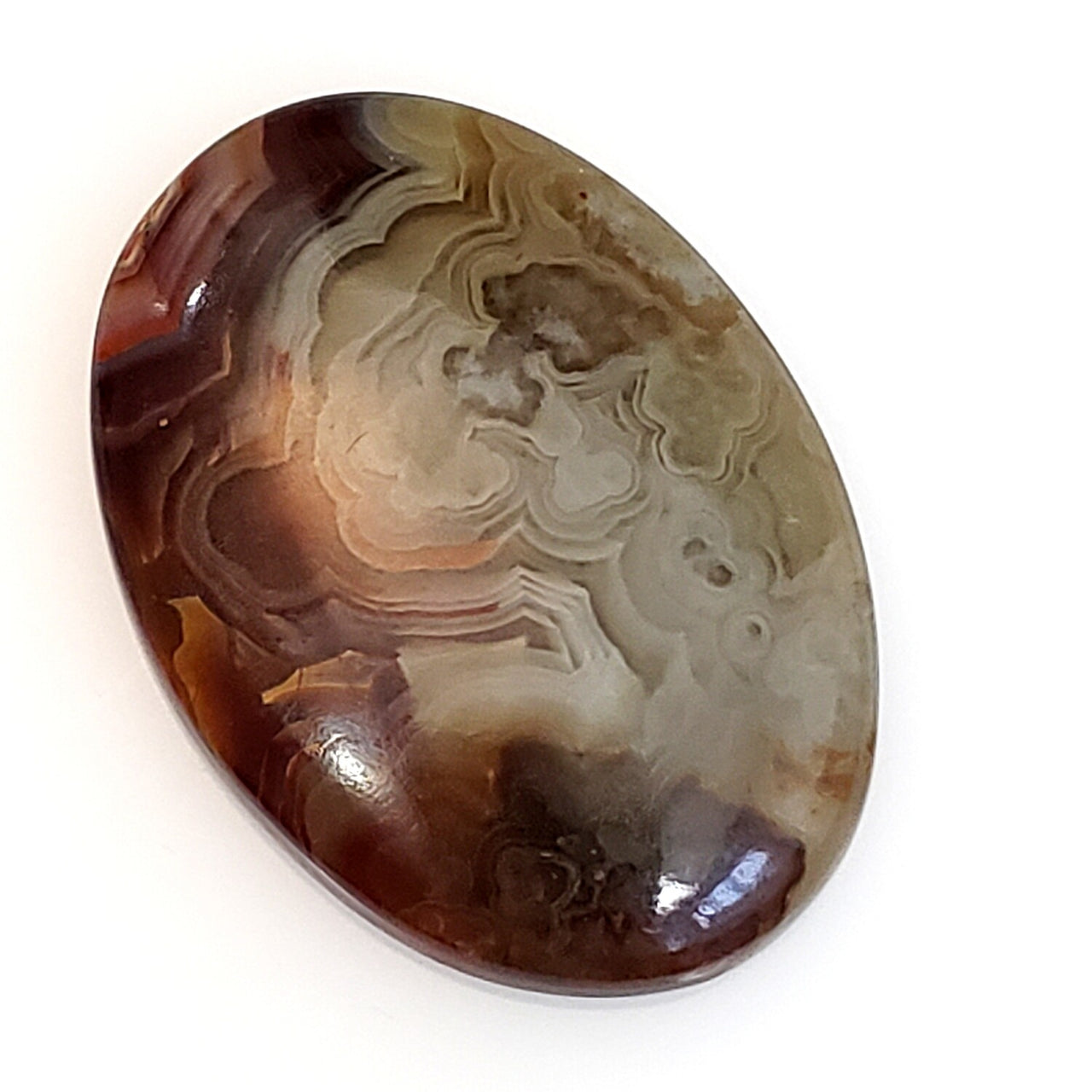 Natural Crazy Lace Agate Cabochon 31x22mm