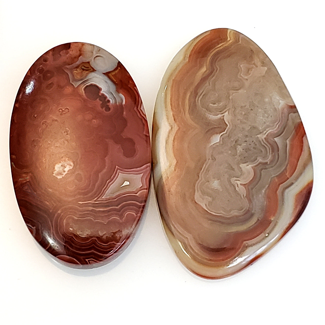 Natural Crazy Lace Agate Cabochons