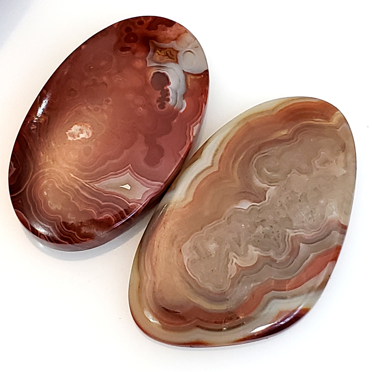 Natural Crazy Lace Agate Cabochons