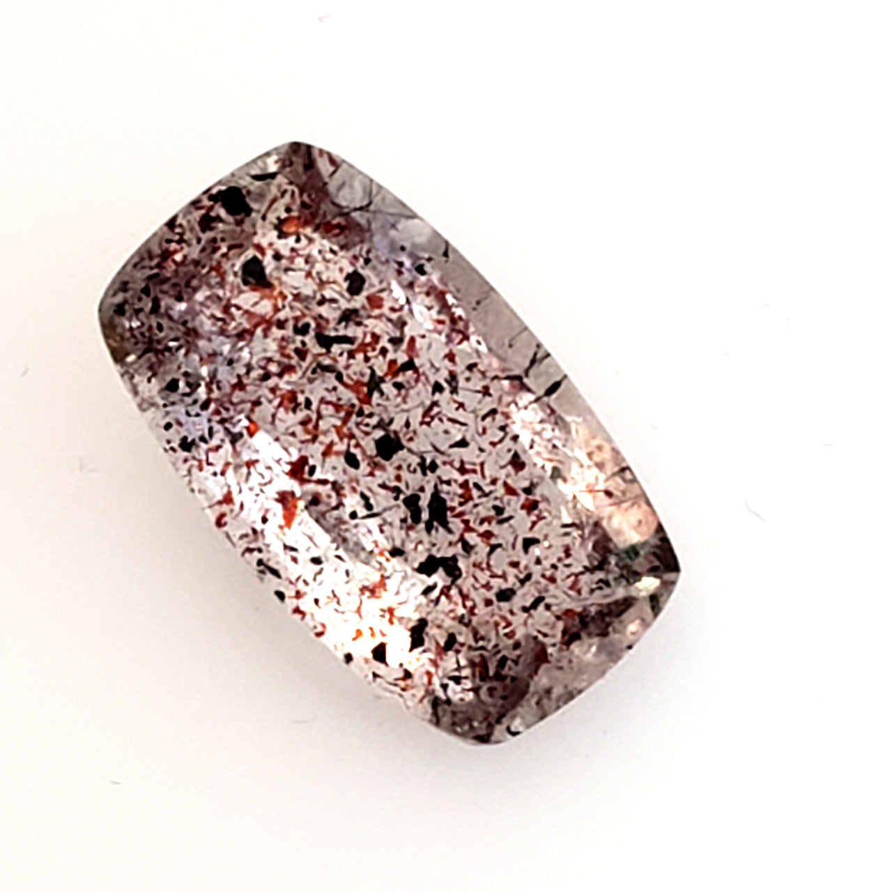 Natural faceted AAA quality Goethite, hematite and LEPIDCHROSITE inclusions in Quartz