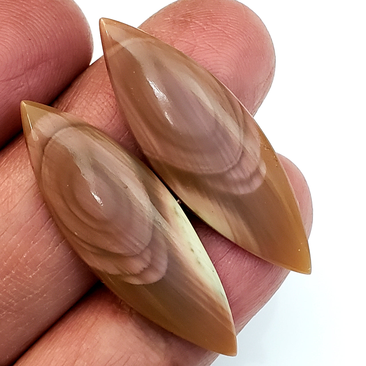 Natural Imperial Jasper Cabochon Pair