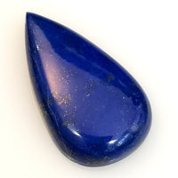 Thumbnail for Natural Lapis Lazuli Cabochon/SIDE DRILLED Pendant Bead 33x19mm