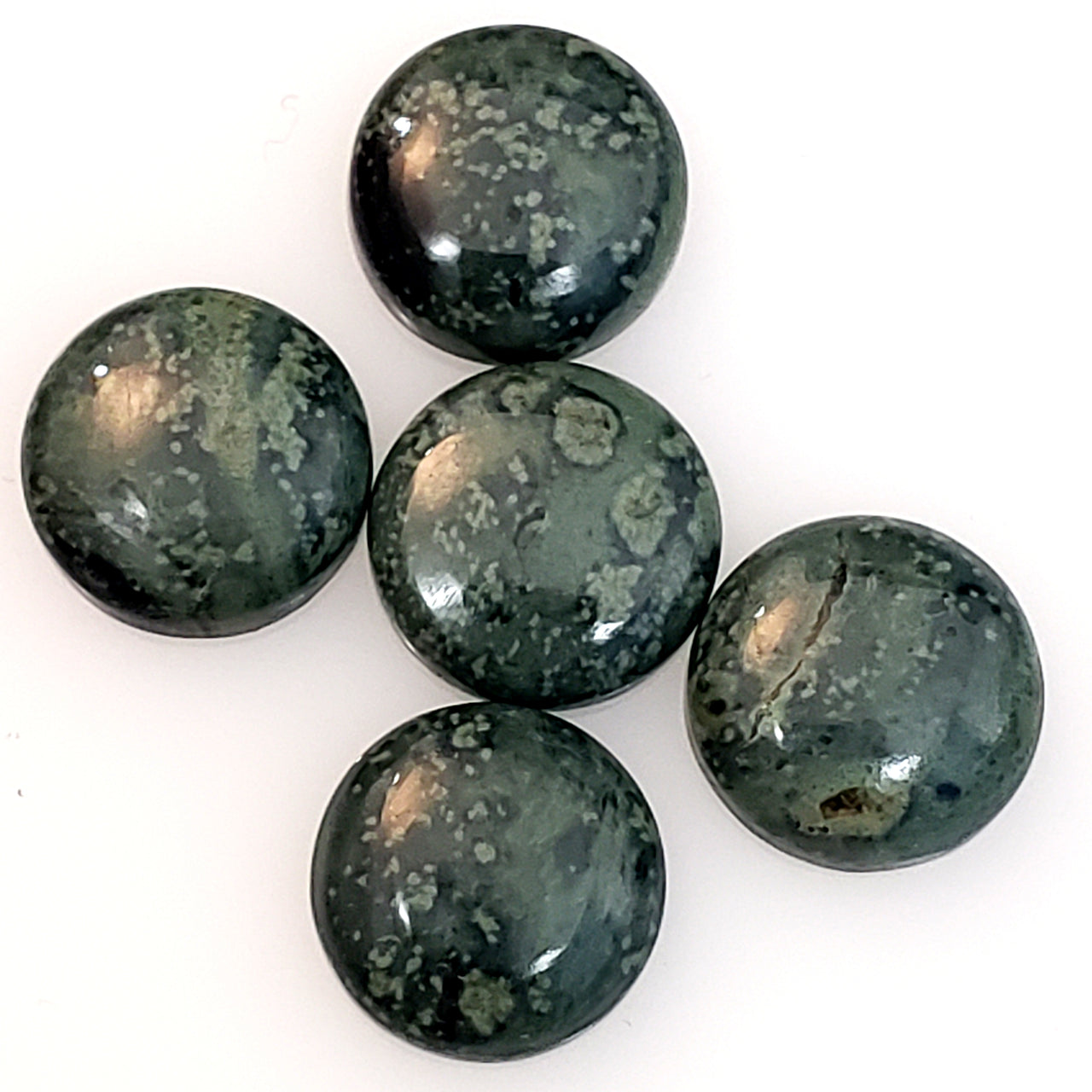 Natural 5pcs Kambaba Jasper Cabochon Lot 12mm each