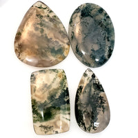 Thumbnail for Natural Moss Agate Cabochons Lengths are 31 to 35mm