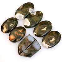 Thumbnail for Natural Rhyolite Rainforest Jasper Cabochon Pairs