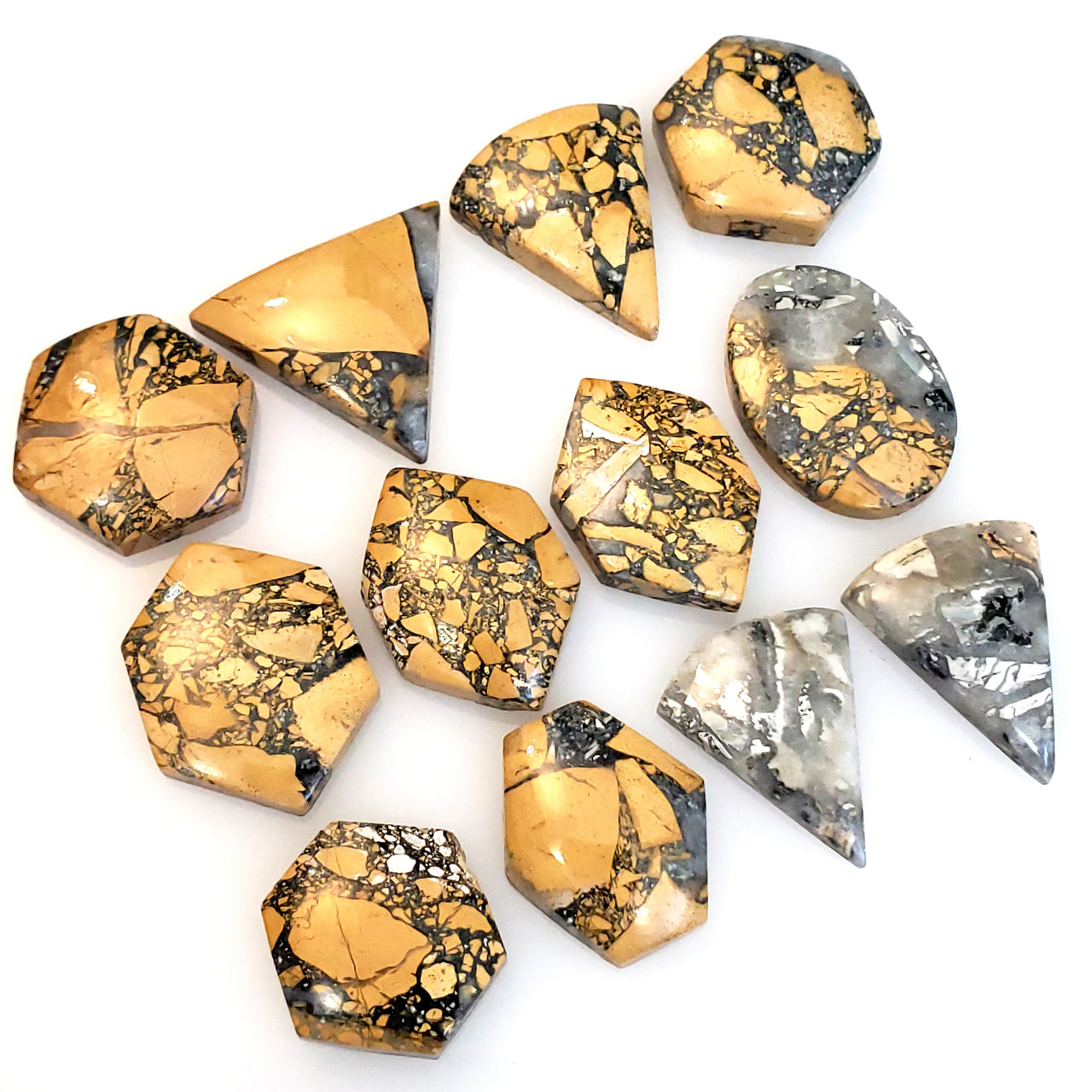 Natural Maligano Jasper Cabochons Length range is 18 to 22mm