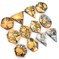 Thumbnail for Natural Maligano Jasper Cabochons Length range is 18 to 22mm