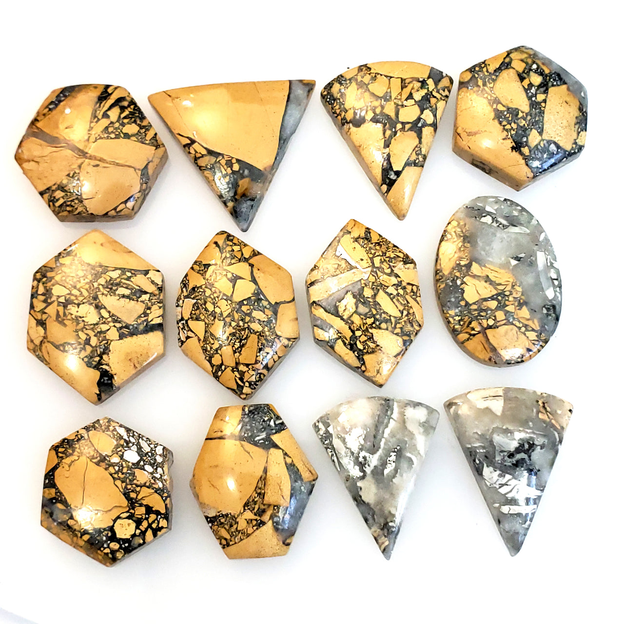 Natural Maligano Jasper Cabochons Length range is 18 to 22mm