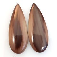 Thumbnail for Natural Imperial Jasper Cabochon Pair 38x14mm