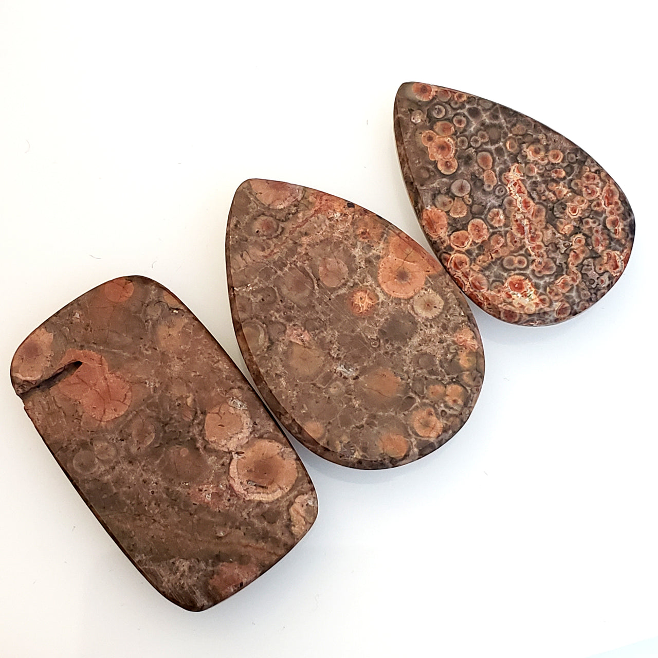 Natural Red Poppy Jasper Cabochons