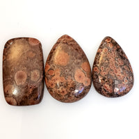 Thumbnail for Natural Red Poppy Jasper Cabochons