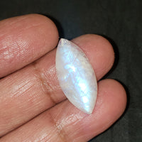 Thumbnail for 13Ct Natural Rainbow Moonstone Cabochon. Size- approx. 27x7mm