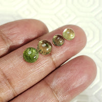 Thumbnail for 4Pcs 6.5Ct Natural Green Tourmaline Cabochons LOT