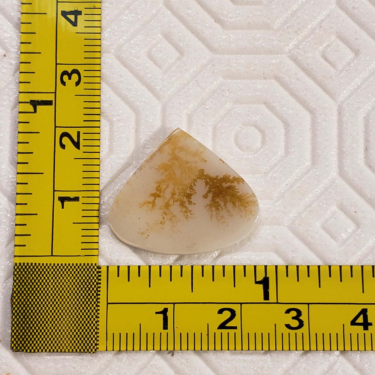 8.5Ct Natural Scenic Montana Agate Slice Cabochon. Size- approx. 22x20mm