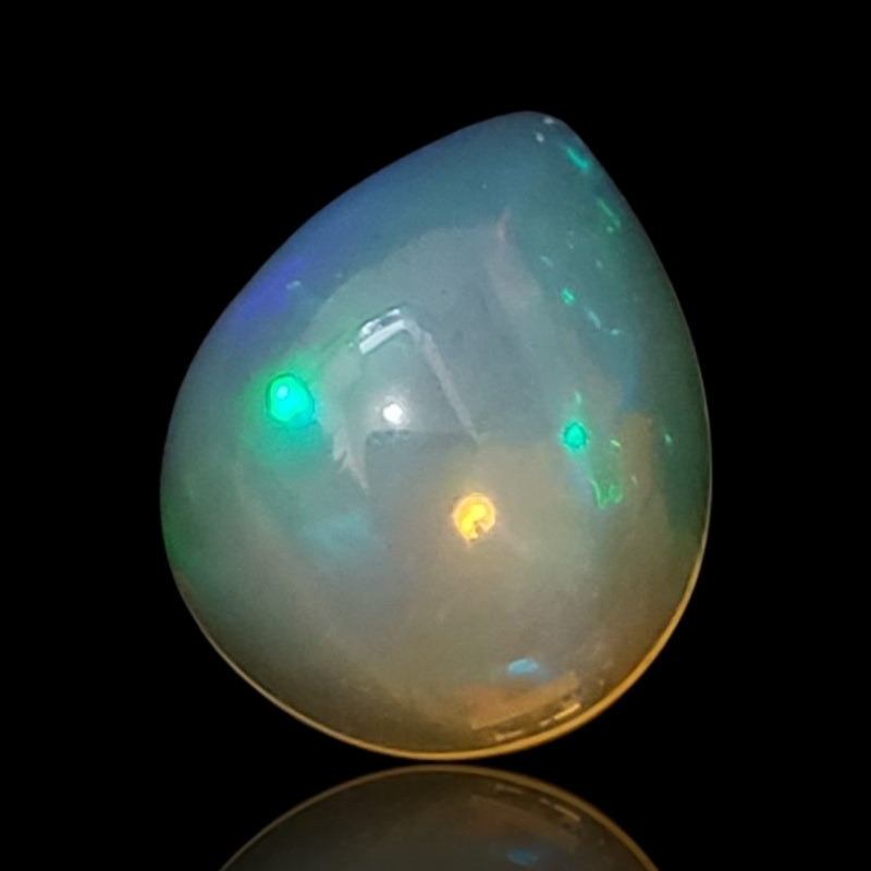 3Ct Natural Ethiopian Opal Cabochon. Size is approx. 12x10mm