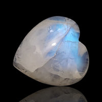 Thumbnail for 15Ct Natural Rainbow Moonstone Heart Cabochon. Size- 18x17mm