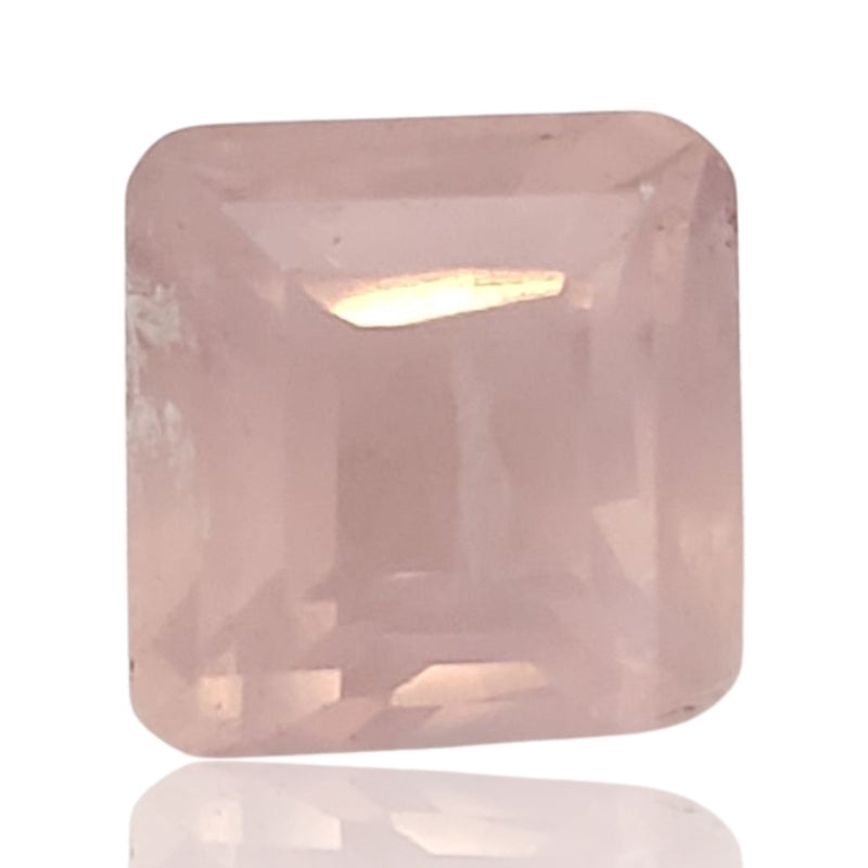 12.5Ct Natural Rose Quartz Faceted. Size is approx. 12x12x11mm