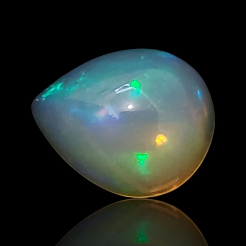 3Ct Natural Ethiopian Opal Cabochon. Size is approx. 12x10mm