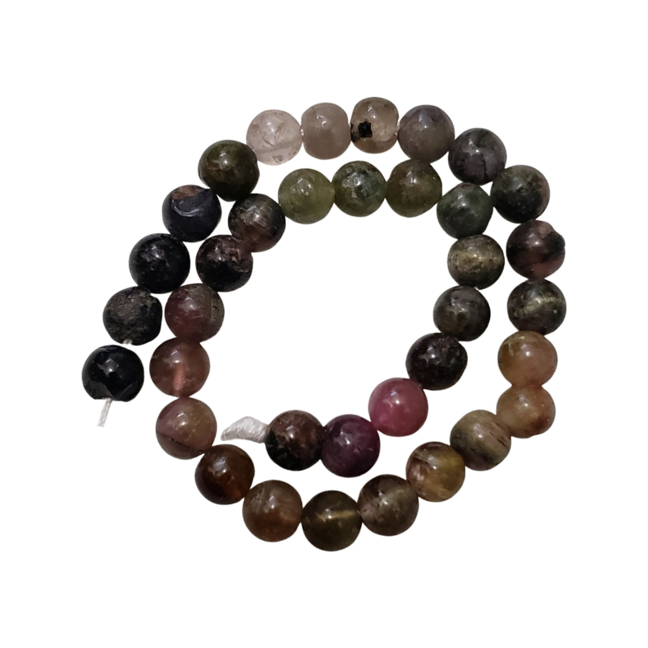 Natural Tourmaline Bead Strand. Strand is approx. 6.5 Inch in length. Bead size approx. 5mm each