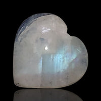 Thumbnail for 8.5Ct Natural Rainbow Moonstone Heart Cabochon. Size- 15x14mm