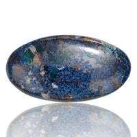 Thumbnail for 64Ct Natural Azurite Cabochon. Size- 43x23x6mm.