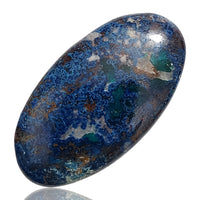 Thumbnail for 64Ct Natural Azurite Cabochon. Size- 43x23x6mm.