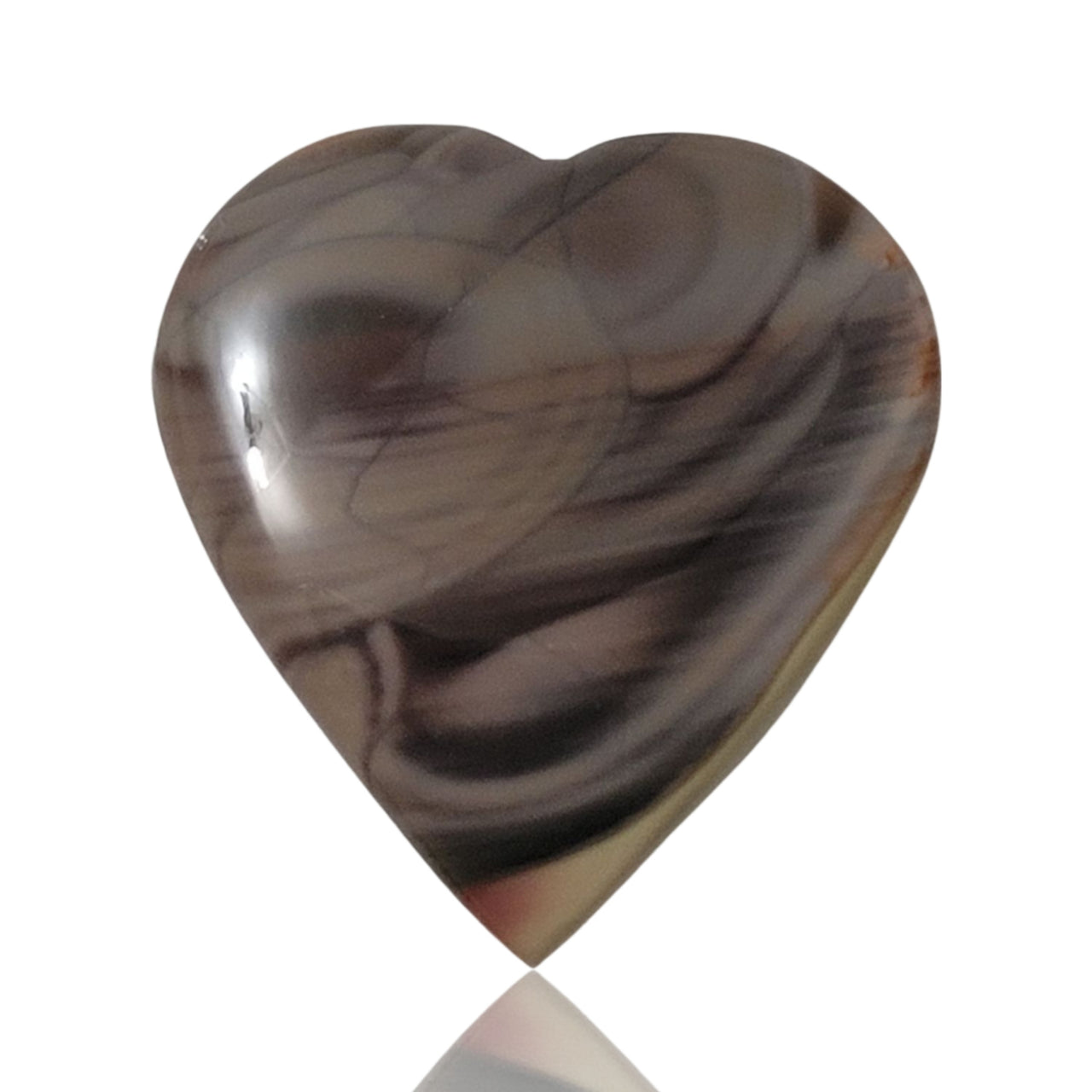 Natural Imperial Jasper Heart Cabochon. Size is approx. 27x25mm