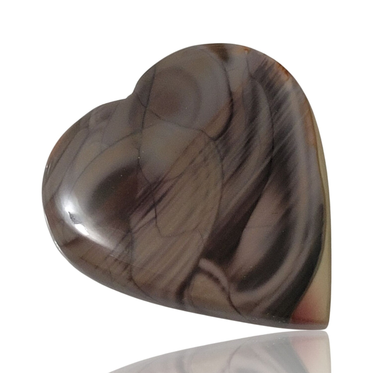 Natural Imperial Jasper Heart Cabochon. Size is approx. 27x25mm