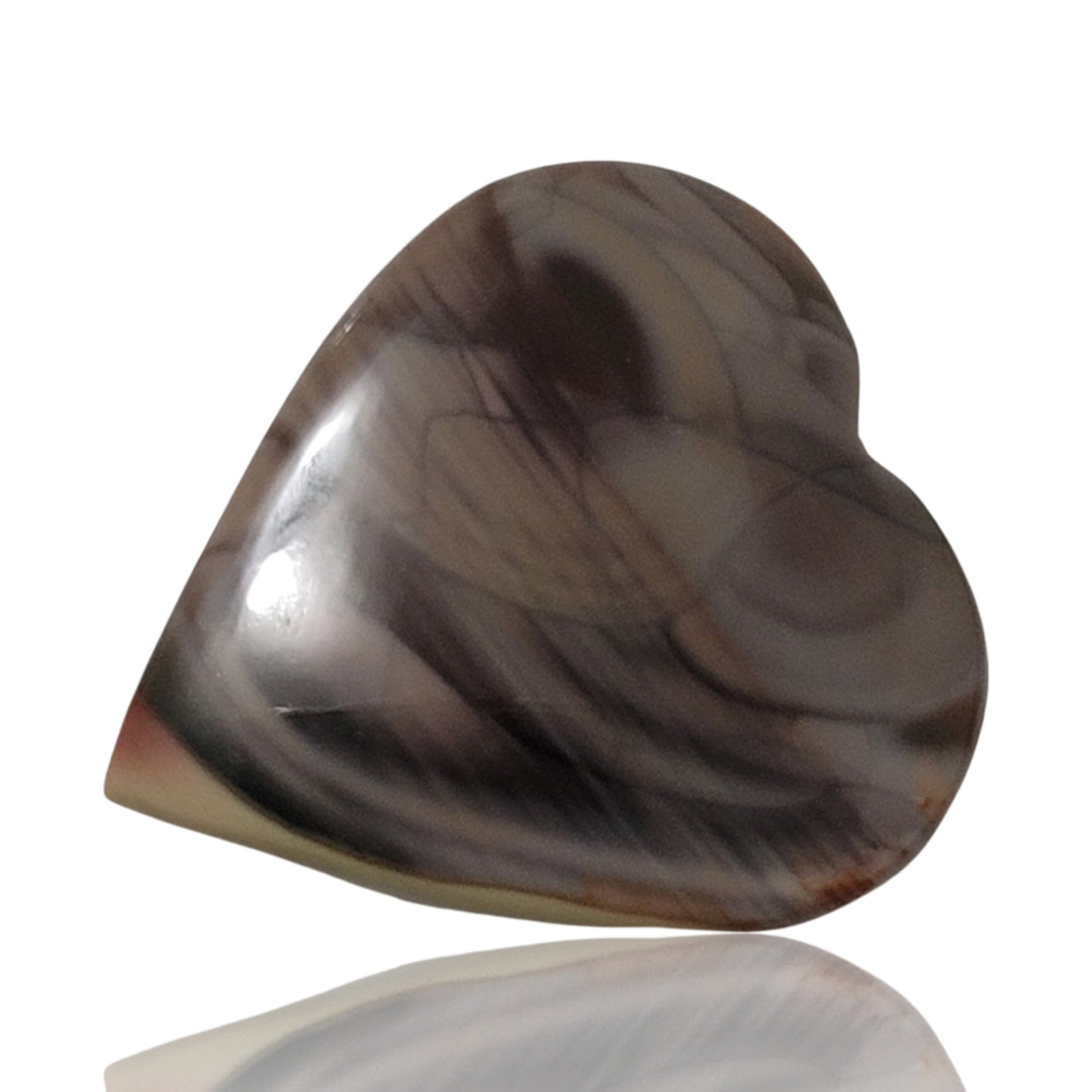 Natural Imperial Jasper Heart Cabochon. Size is approx. 27x25mm