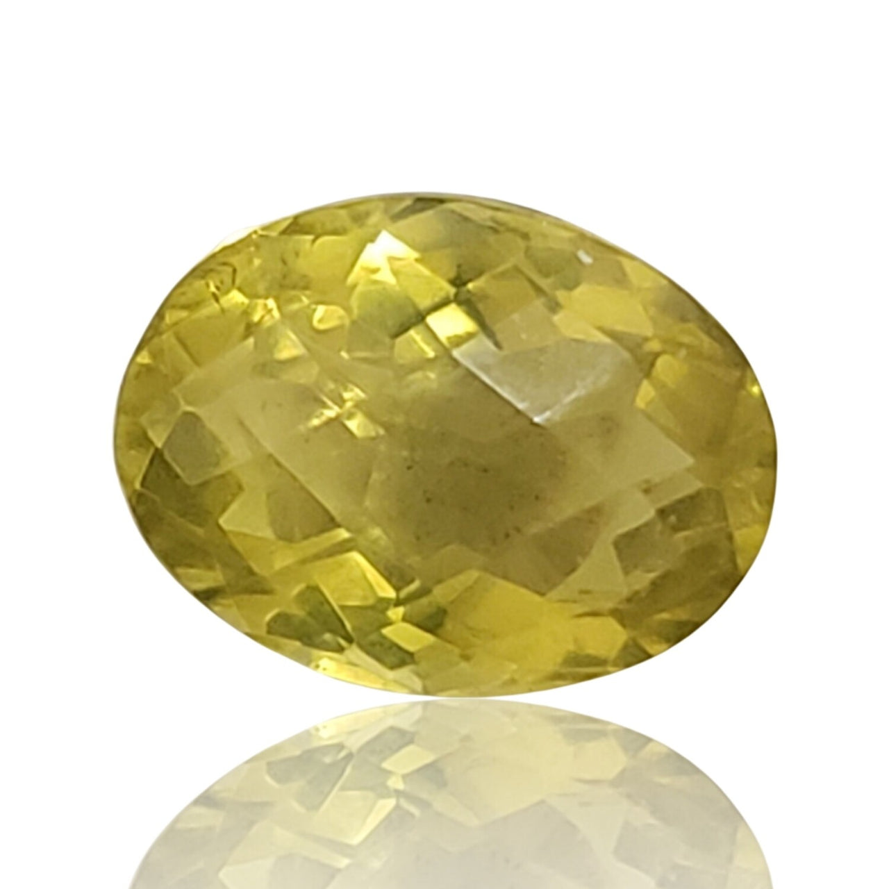 8.5Ct Natural Lemon Citrine Faceted Check cut. Size is approx. 15x11x8mm