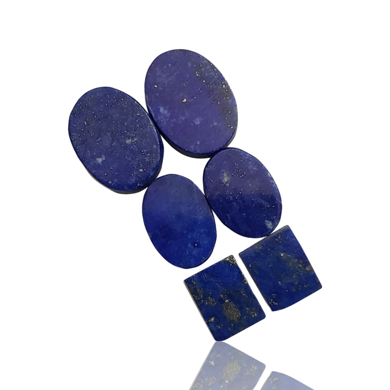 39Ct 3 pairs (6Pcs) Lapis Lazuli Cabochon Lot