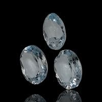 Thumbnail for 6Ct 3Pcs Natural Blue Topaz Faceted Lot. Size is 9x7mm each.