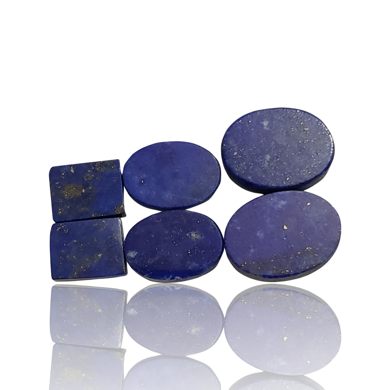 39Ct 3 pairs (6Pcs) Lapis Lazuli Cabochon Lot