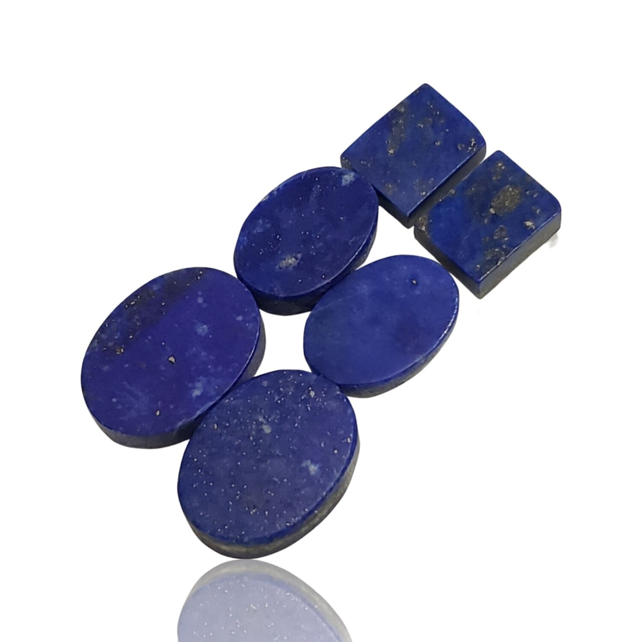 39Ct 3 pairs (6Pcs) Lapis Lazuli Cabochon Lot