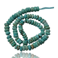 Thumbnail for Natural Turquoise Bead Strand. Strand is approx. 8.2Inch each in length. Bead size approx. 3.74-5mm