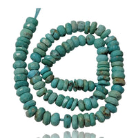 Thumbnail for Natural Turquoise Bead Strand. Strand is approx. 8.2Inch each in length. Bead size approx. 3.74-5mm