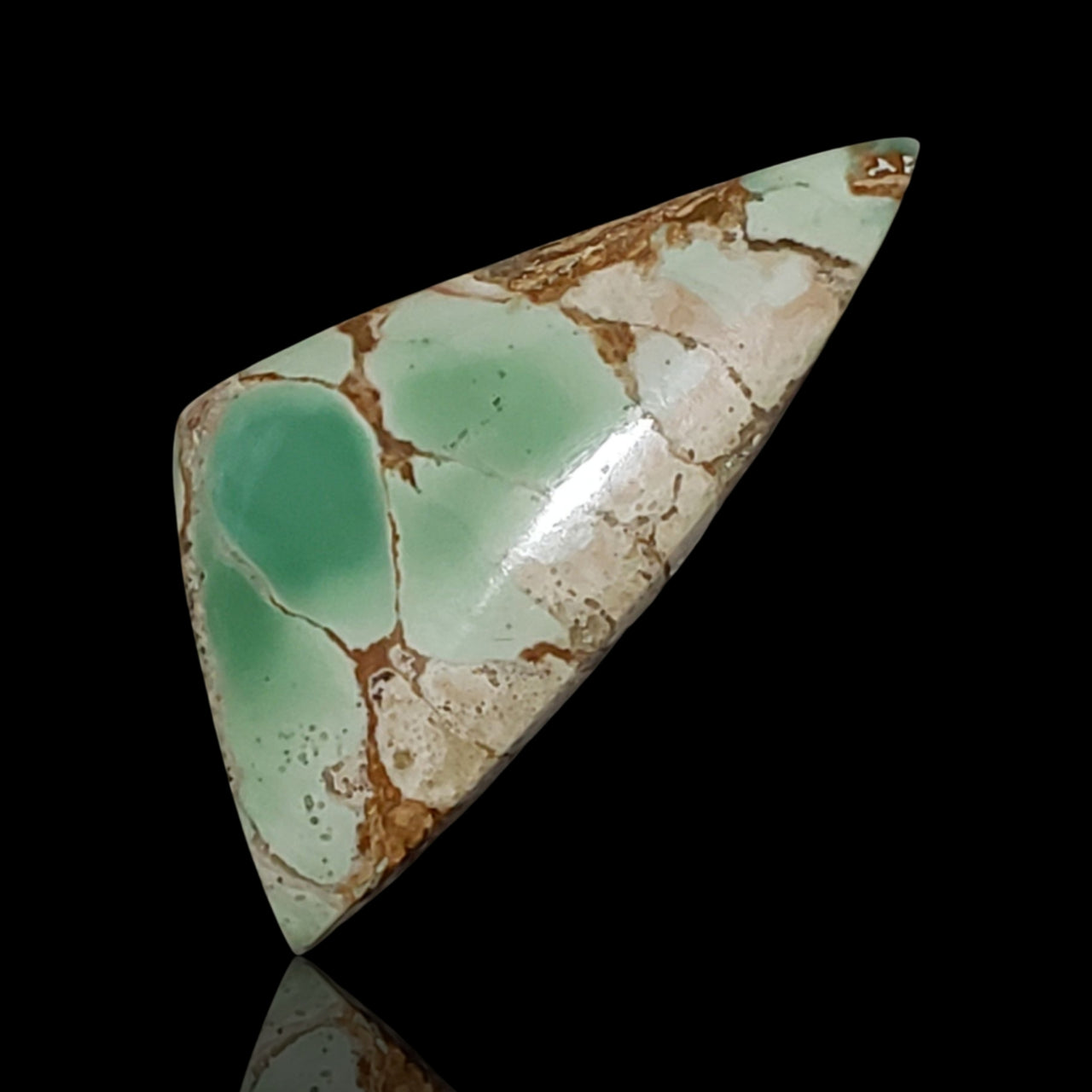 Natural FINE Variscite Cabochon. Size is approx. 35x17mm