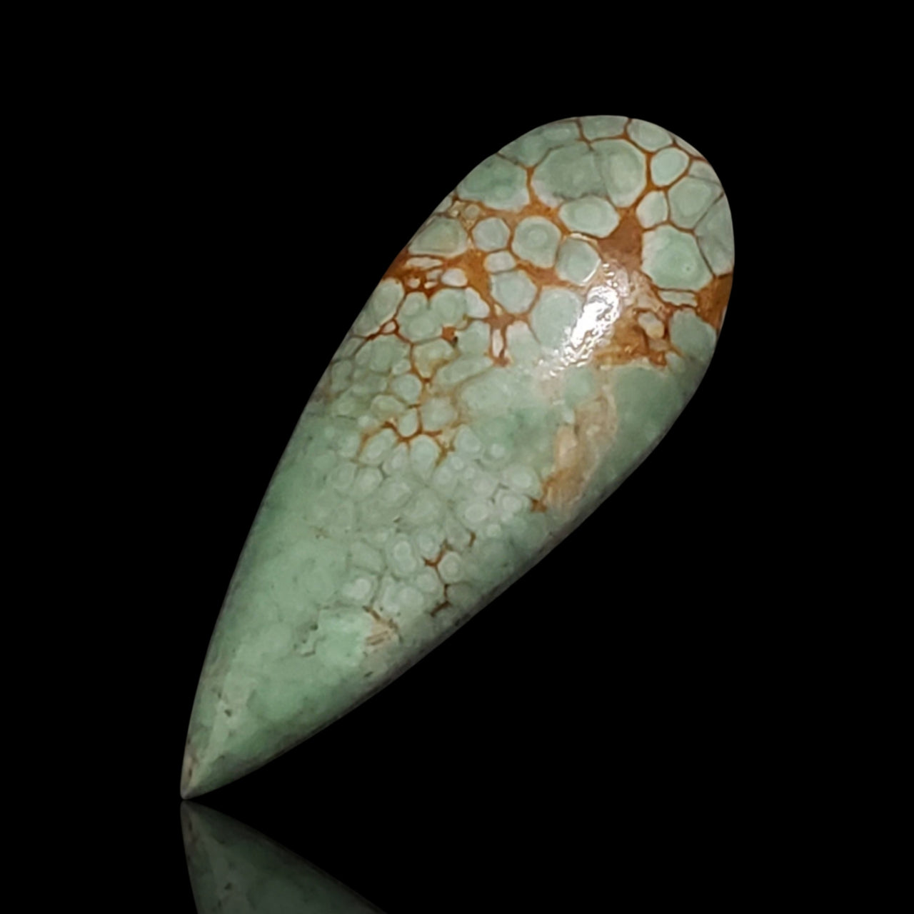 16Ct ​Natural FINE Variscite Cabochon. Size is approx. 32x13mm