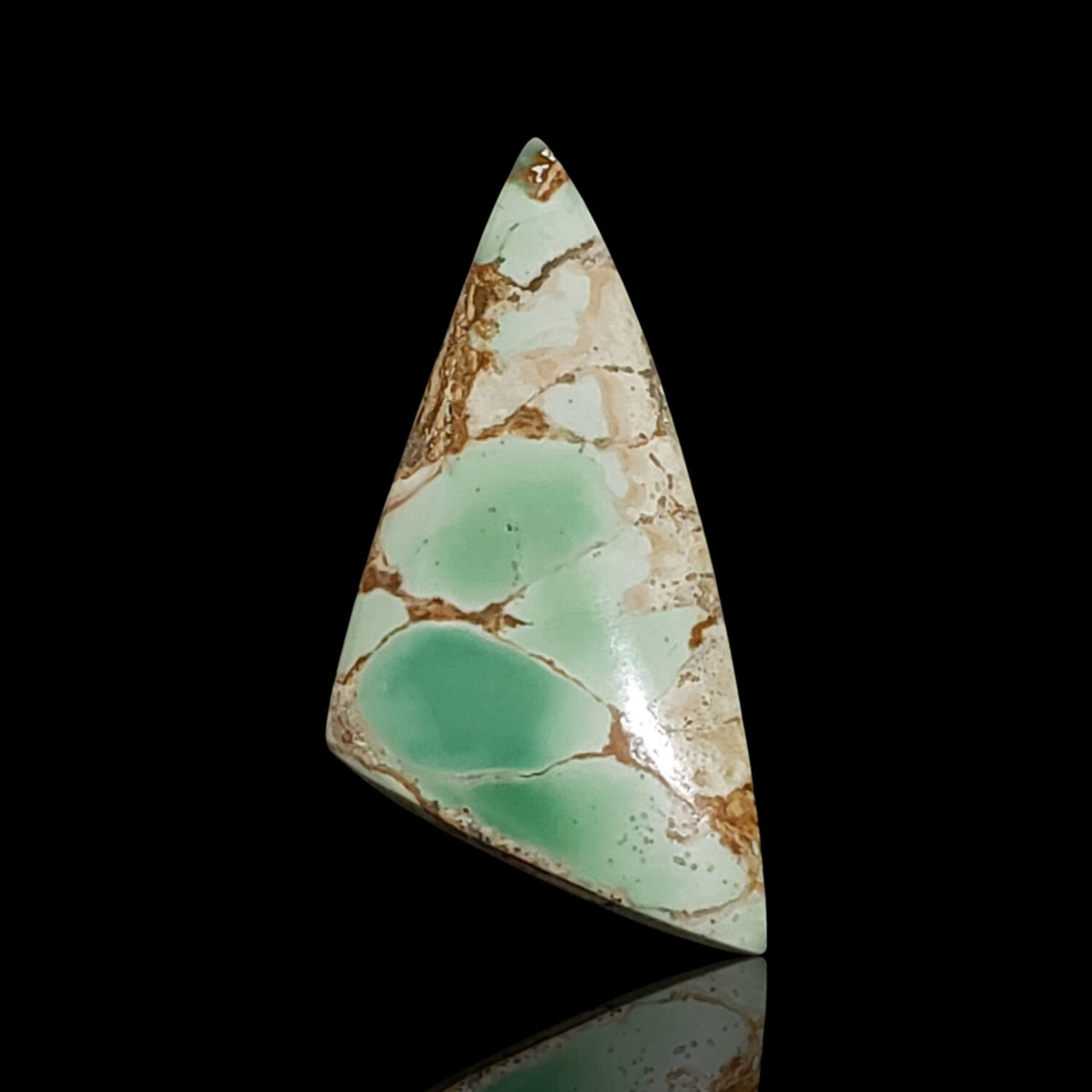 Natural FINE Variscite Cabochon. Size is approx. 35x17mm