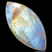 Thumbnail for 150Ct Natural HUGE High Sheen Rainbow Moonstone Cabochon. Size- approx. 66x33mm