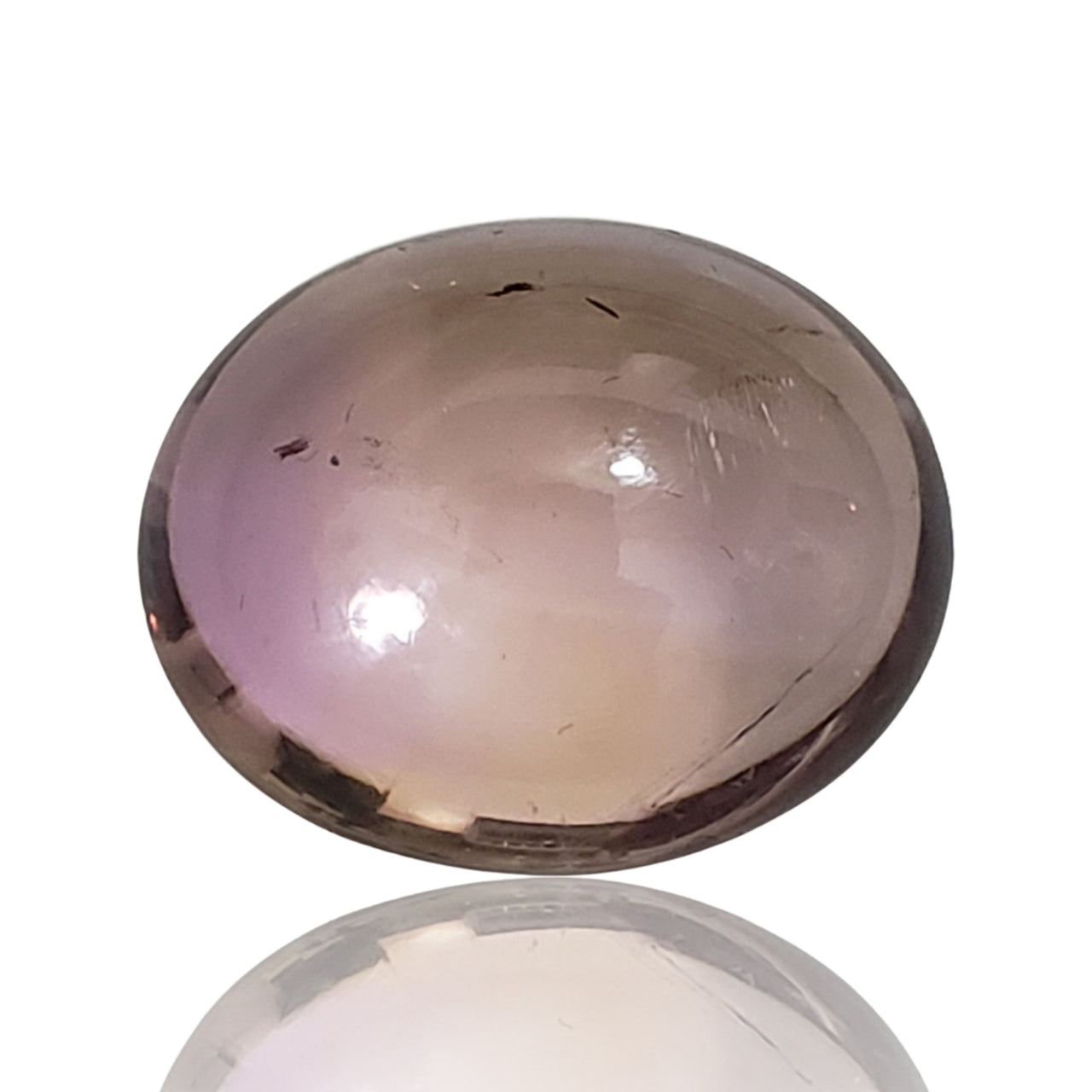 34.5Ct Natural Ametrine(amethyst+citrine) Cabochon. Size- approx. 24x19mm