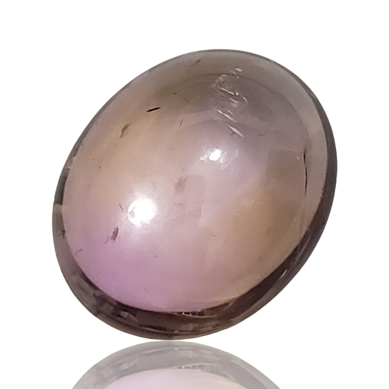 34.5Ct Natural Ametrine(amethyst+citrine) Cabochon. Size- approx. 24x19mm