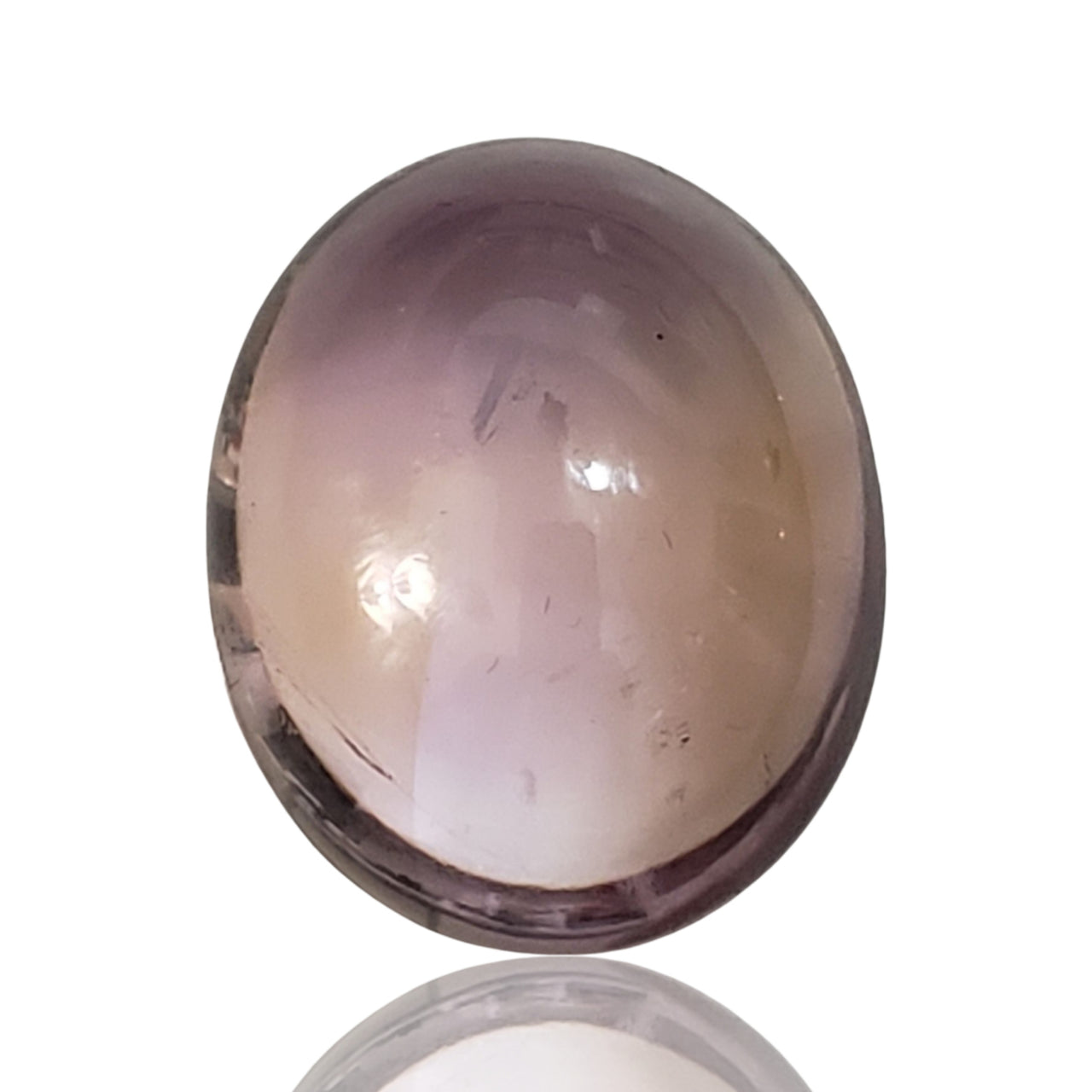 34.5Ct Natural Ametrine(amethyst+citrine) Cabochon. Size- approx. 24x19mm