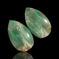 Thumbnail for 14Ct Natural Variscite Cabochon Pair . Size- approx. 20x12mm each