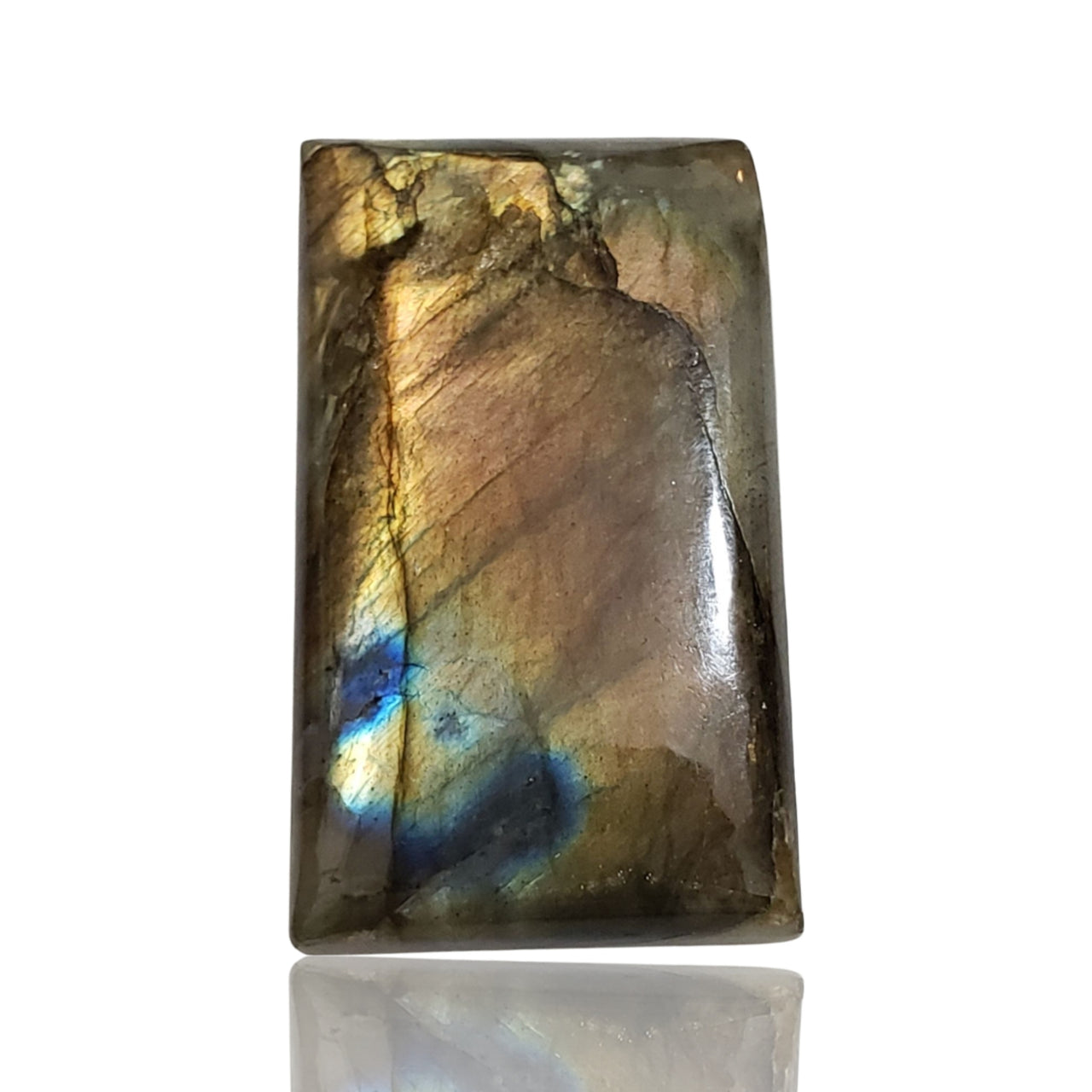 77Ct Natural Labradorite Cabochon. Size- approx. 39x23mm