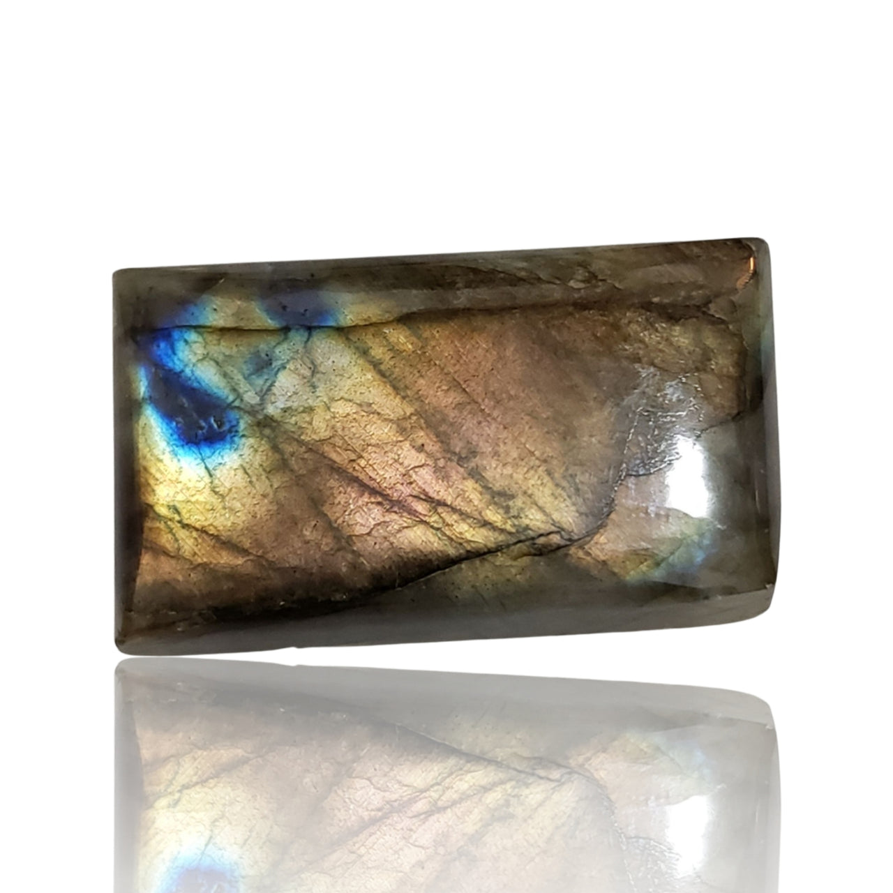 77Ct Natural Labradorite Cabochon. Size- approx. 39x23mm