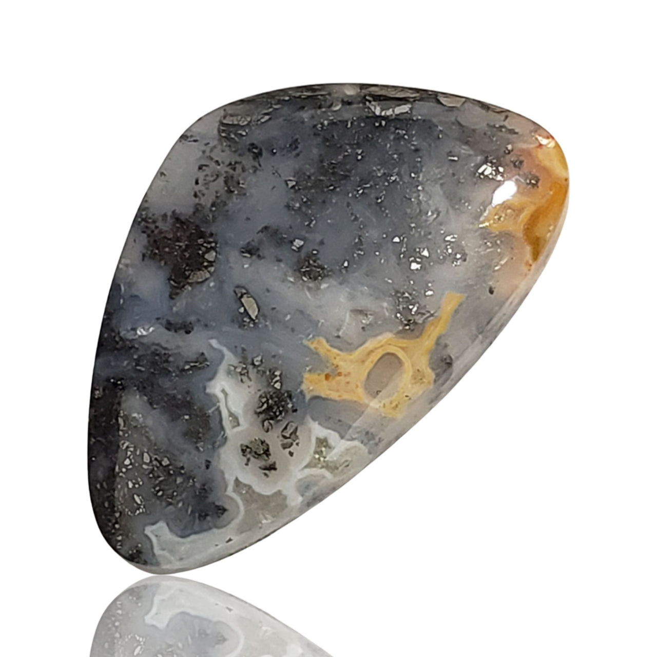 27.5Ct Natural Marcasite Cabochon. Size- approx. 30x19mm