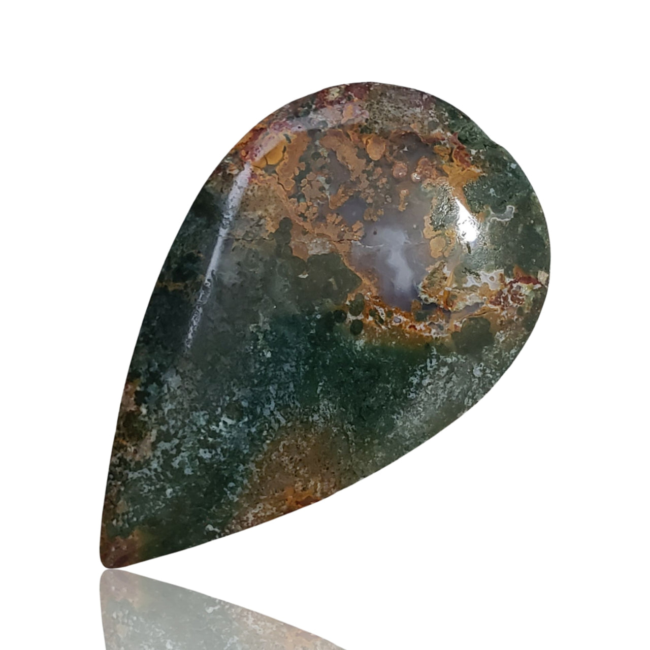 51.5Ct Natural Indonesian Paint Jasper Cabochon. Size- approx. 48x30mm